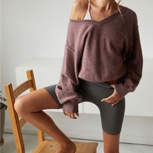 ✨Free People✨Seamless Lace Trim Bike Shorts 🌼